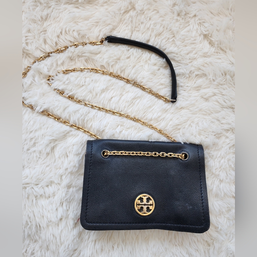 EUC Tory Burch Carson Convertible Crossbody Bag with Gold Chain VIintage Luxury